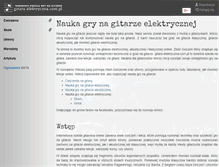 Tablet Screenshot of gitara-elektryczna.com.pl